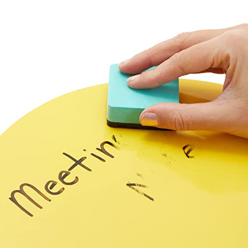 24-Pack Dry Erase Dots for Classroom Tables, Peel and Stick Removeable Circle Vinyl Sticker Spots for Whiteboards, Desks, Wall Decals, Student, Teacher School Supplies, 8 Rainbow Colors (11-Inch) - Image 3