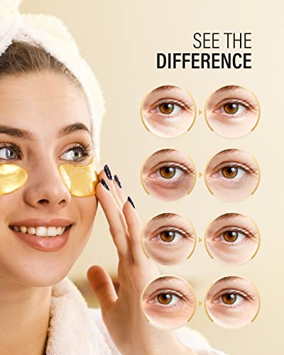 Maskiss 30-Pairs 24K Gold Under Eye Patches, Eye Mask, Eye Patches for Puffy Eyes, Eye Masks for Dark Circles and Puffiness, Collagen Skin Care Products - Image 5