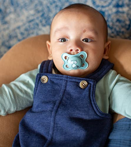 MAM Original Day & Night Baby Pacifier, Nipple Shape Helps Promote Healthy Oral Development, Glows in The Dark, 0-6 Months, Baby Boy, 4 Count - Image 3