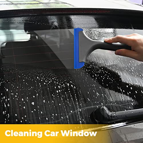 Gomake Small Silicone Squeegee Window Shower Squeegee Tool,Auto Water Blade for Car Windshield, Window, Mirror, Glass Door,Bathroom - Image 4