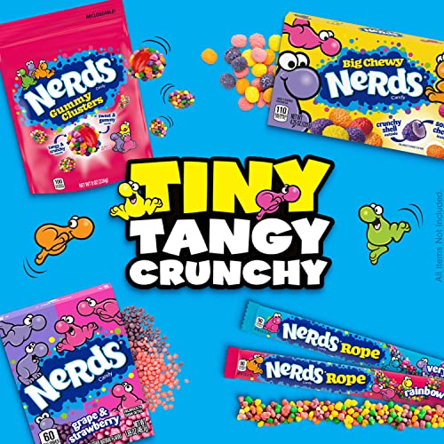 Nerds Rope Gummy & Crunchy Rainbow Candy, 0.92 oz, 24 ct - Image 7