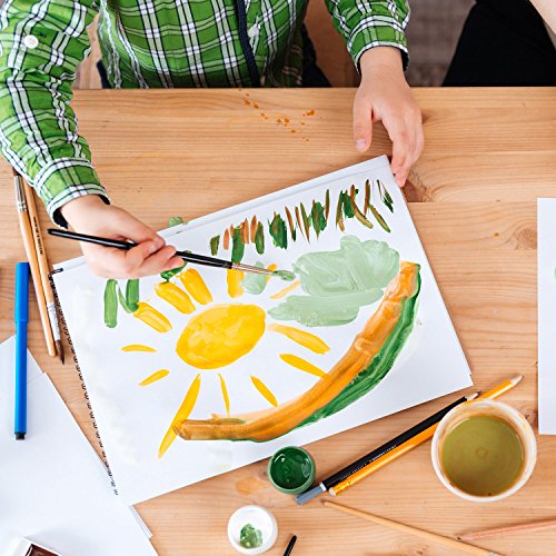 U.S. Art Supply 36 Color Watercolor Artist Paint Set with Plastic Palette Lid Case and Paintbrush - Watersoluable Cakes - Image 3