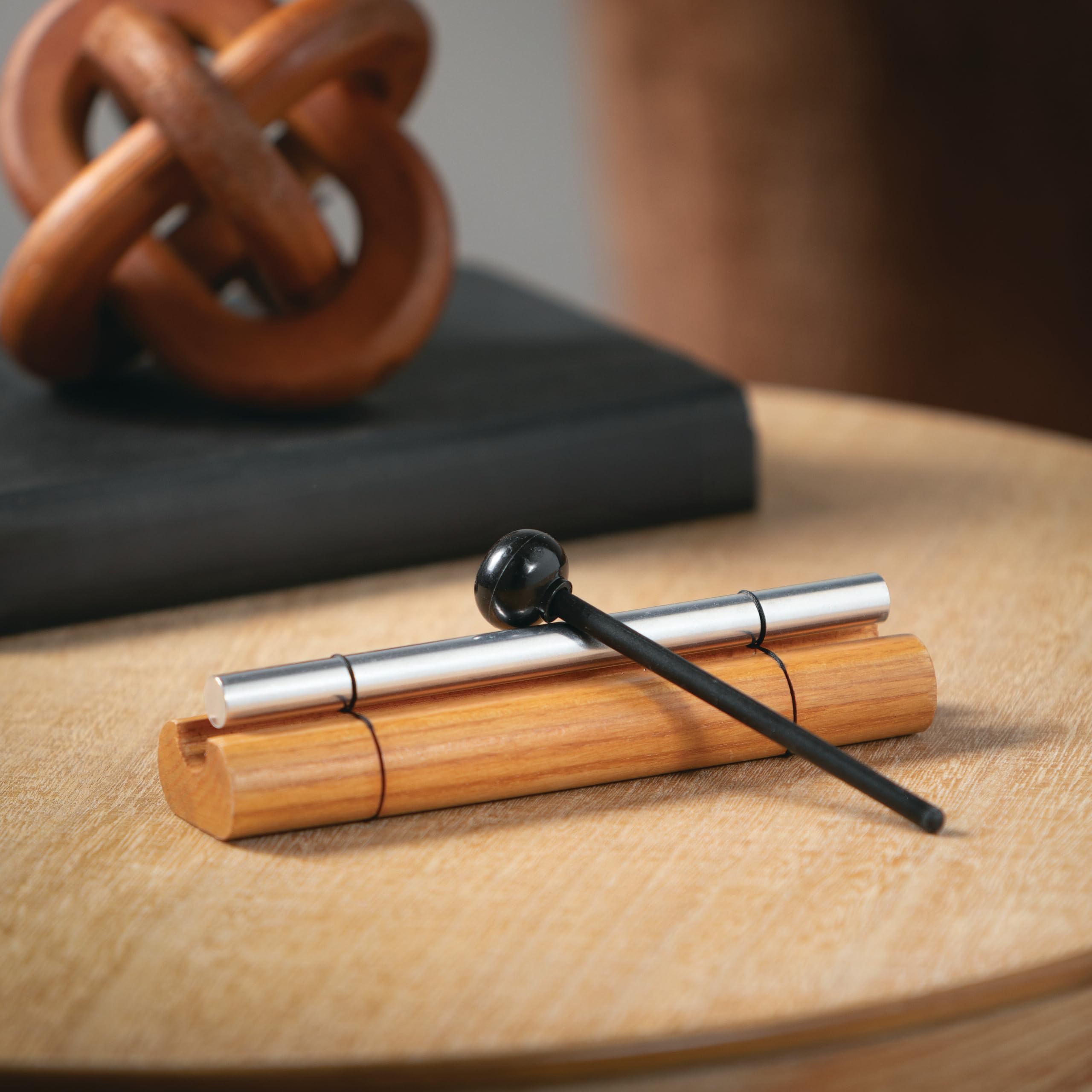 Woodstock Wind Chimes Zenergy Solo Hand Chime, Silver (7") Musically Tuned for Meditation, Yoga and Mindfulness, Bell Percussion Instrument For Teachers and Classrooms - Image 6